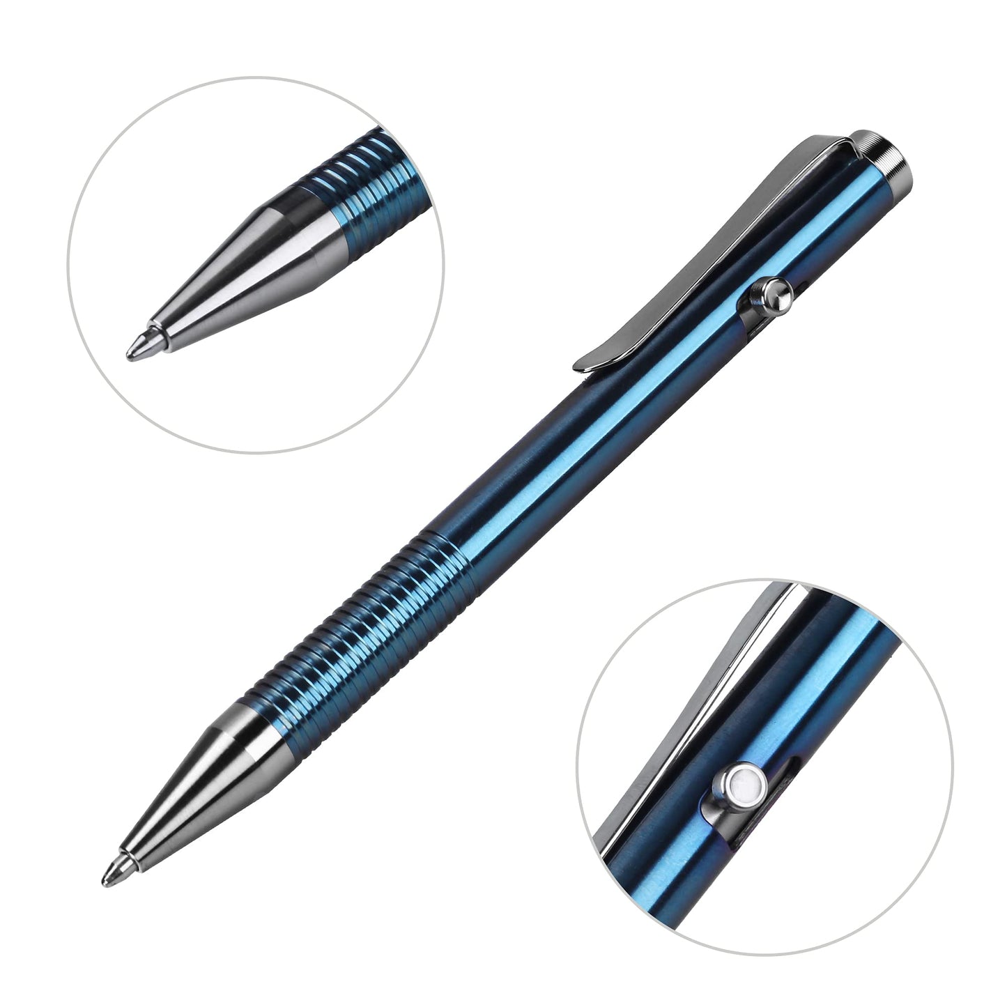 SMOOTHERPRO Titanium Bolt Action Pen Compatible with Parker Refill