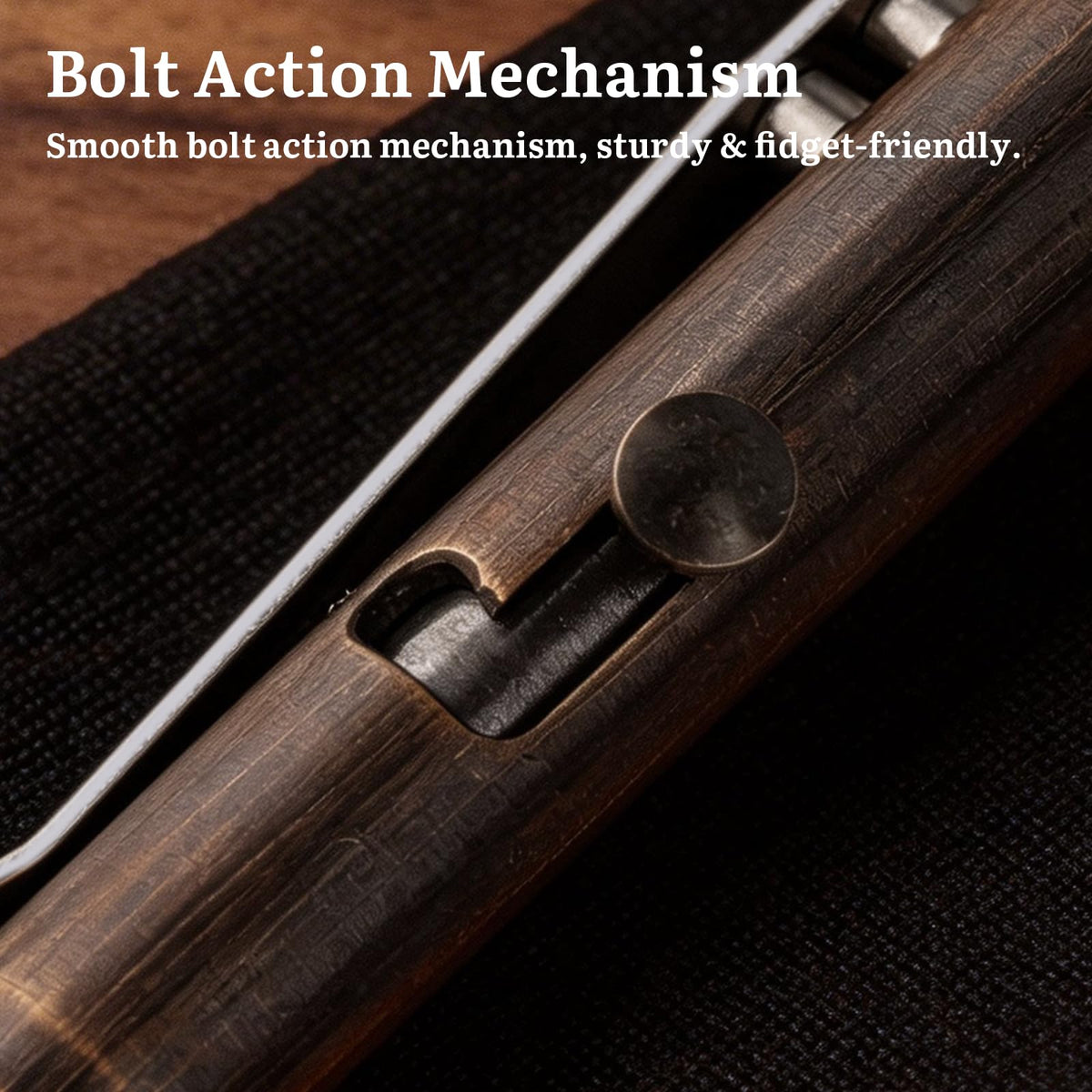 SMOOTHERPRO Solid Brass Bolt Action Pen, Compatible with Pilot G2 Refill