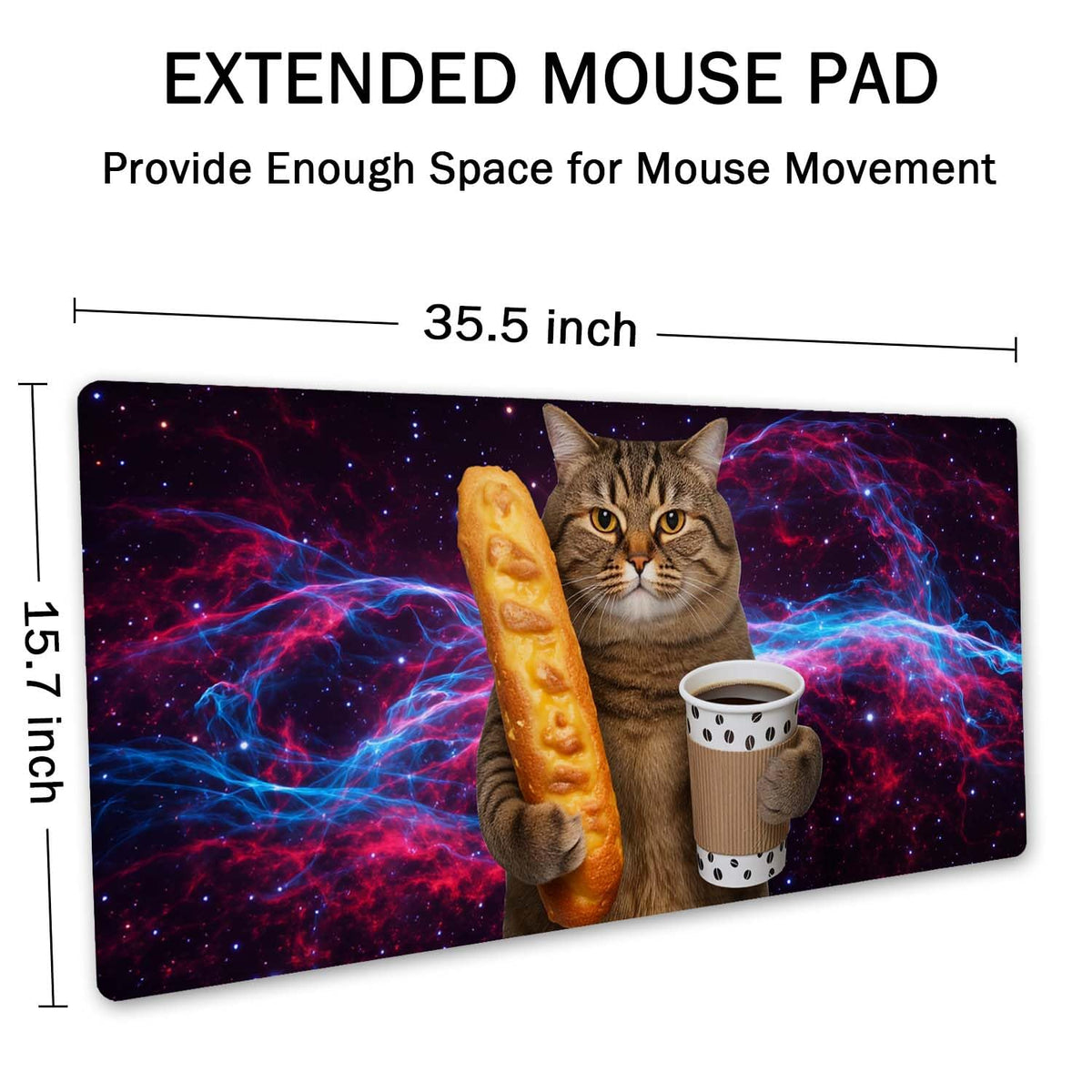 SSOIU Extended Mouse Pad, XXL Gaming Mouse Pads, Large Big Mousepad Laptop Computer Keyboard Mat