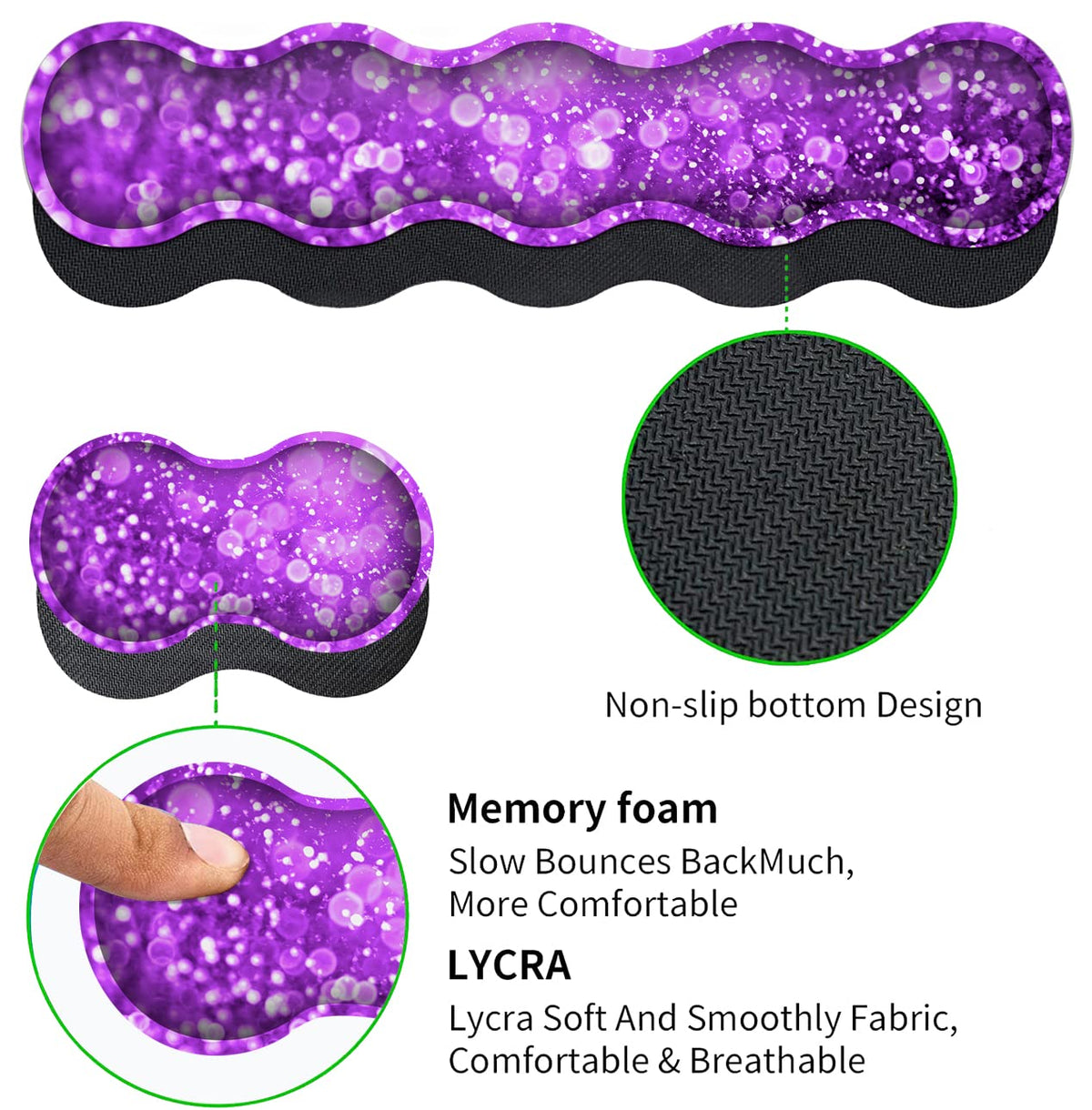 Large Gaming Mouse Pad (31.5x11.8 in), Rubber Base XXL Mousepad with Stitched Edges, Ergonomic