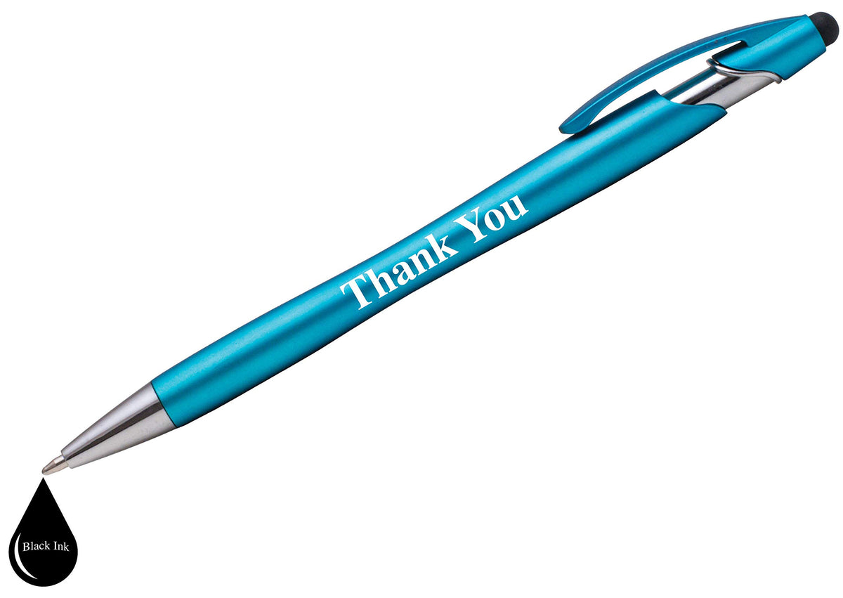 Express Pencils Thank You Gift Stylus Pens For All TouchScreen Devices - 2 in 1 Combo Pen for