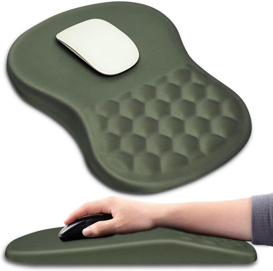 Hokafenle Ergonomic Mouse Pad Wrist Support with Massage Design, Wrist Rest Pain Relief Mousepad