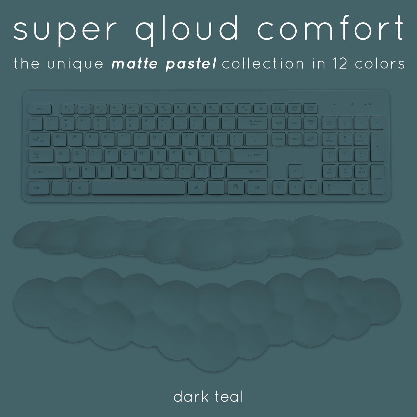 Cloud Keyboard Wrist Rest – Create-ables Qloud Cloud Wrist Rest for Computer Keyboard and Mouse