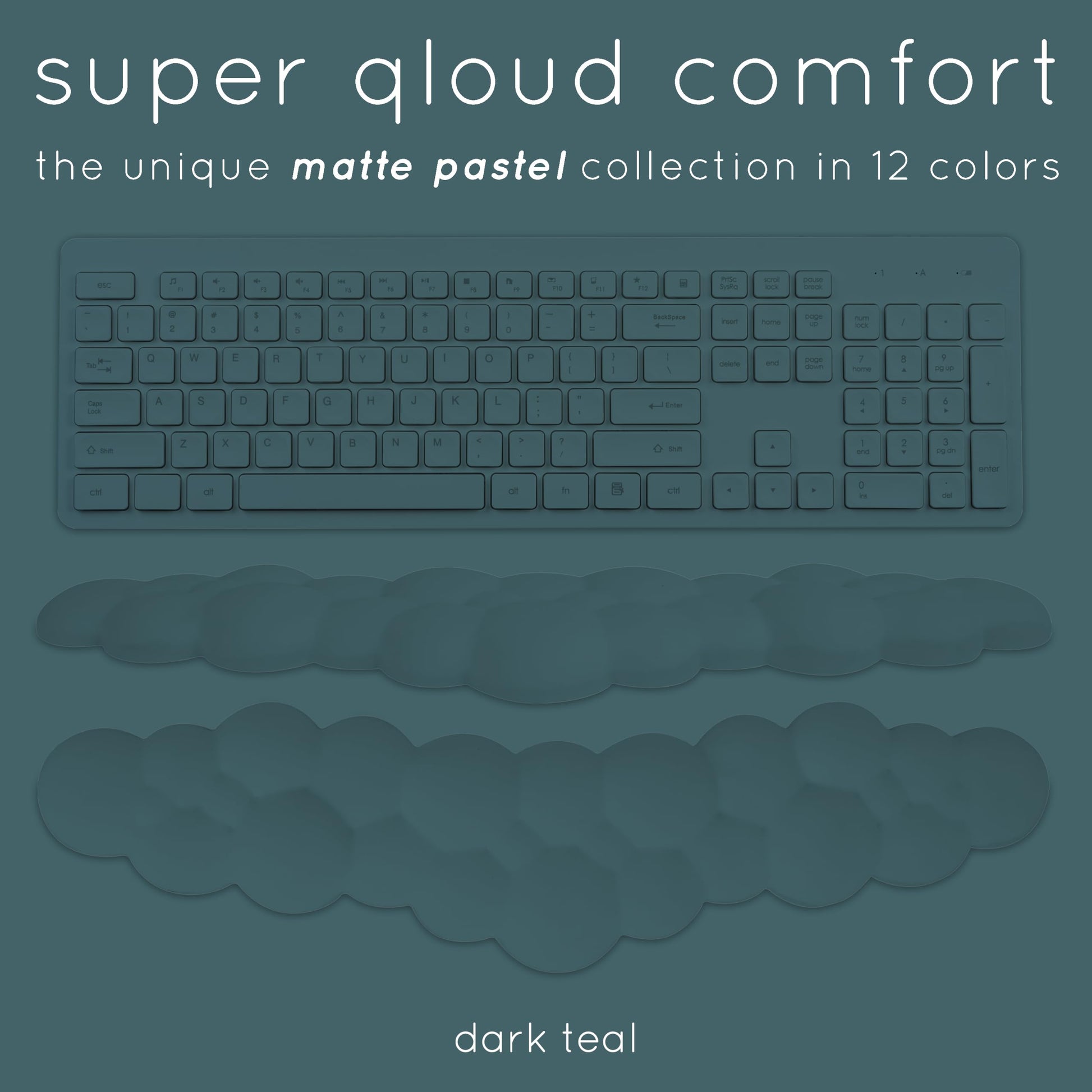 Cloud Keyboard Wrist Rest – Create-ables Qloud Cloud Wrist Rest for Computer Keyboard and Mouse