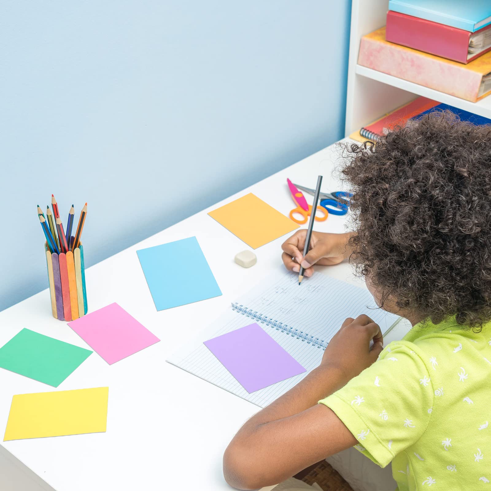 300 Pcs Blank Index Cards Thick Card Stock, 4 x 6 Inch, Bright Colors