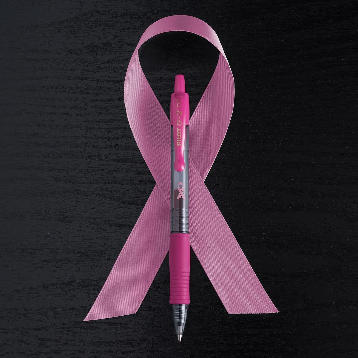 PILOT G2 Premium Gel Pens, Fine Point 0.7mm, Pink/Black Ink, 12-Pack