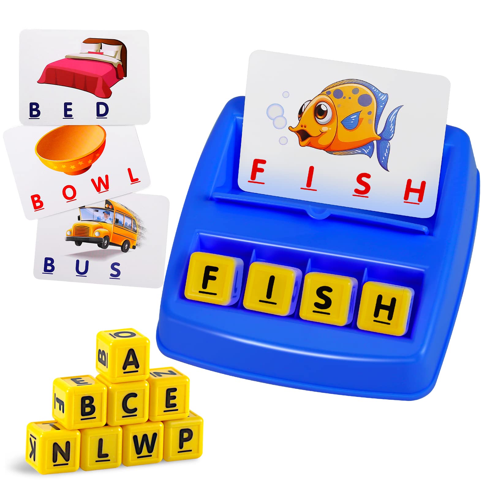 Matching Letter Game, Spelling Word and Increases Memory, Early Learning Educational Toy for