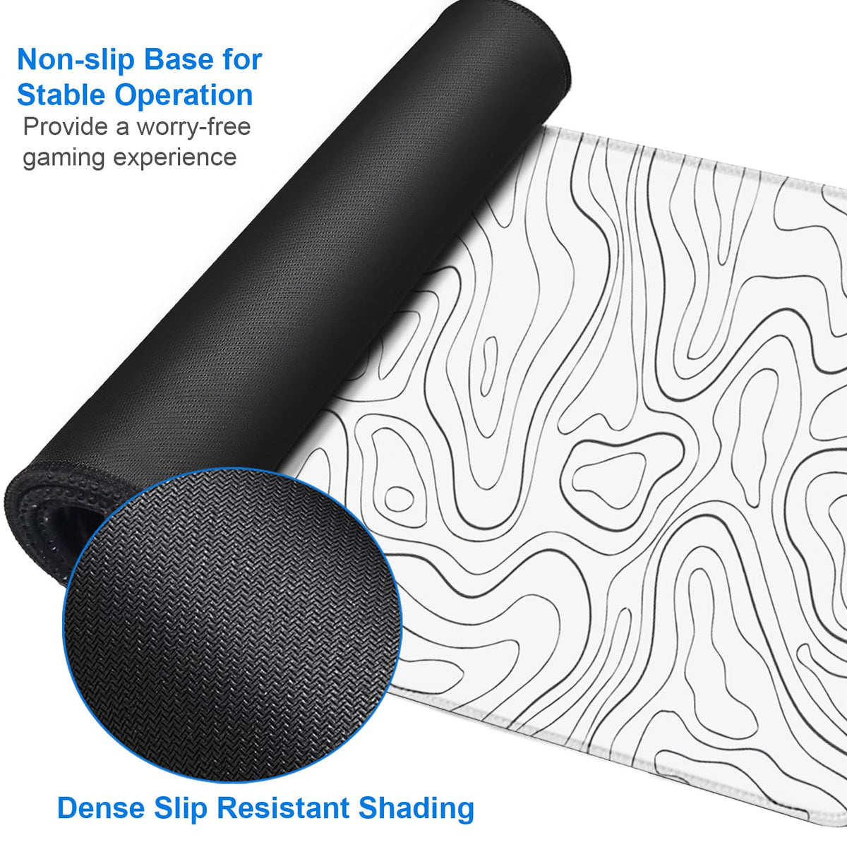 Extended Mouse Pad, 31.5x15.7 inch Large Gaming Computer Keyboard Mouse Mat, Water Resist Non-Slip