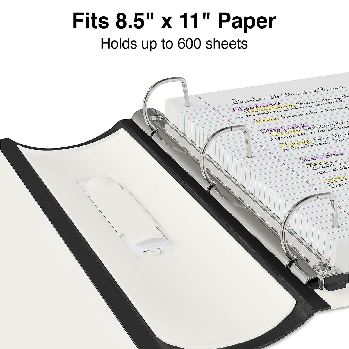 Staples Better Binder, 3-Inch 3-Ring View, White, 2-Pack