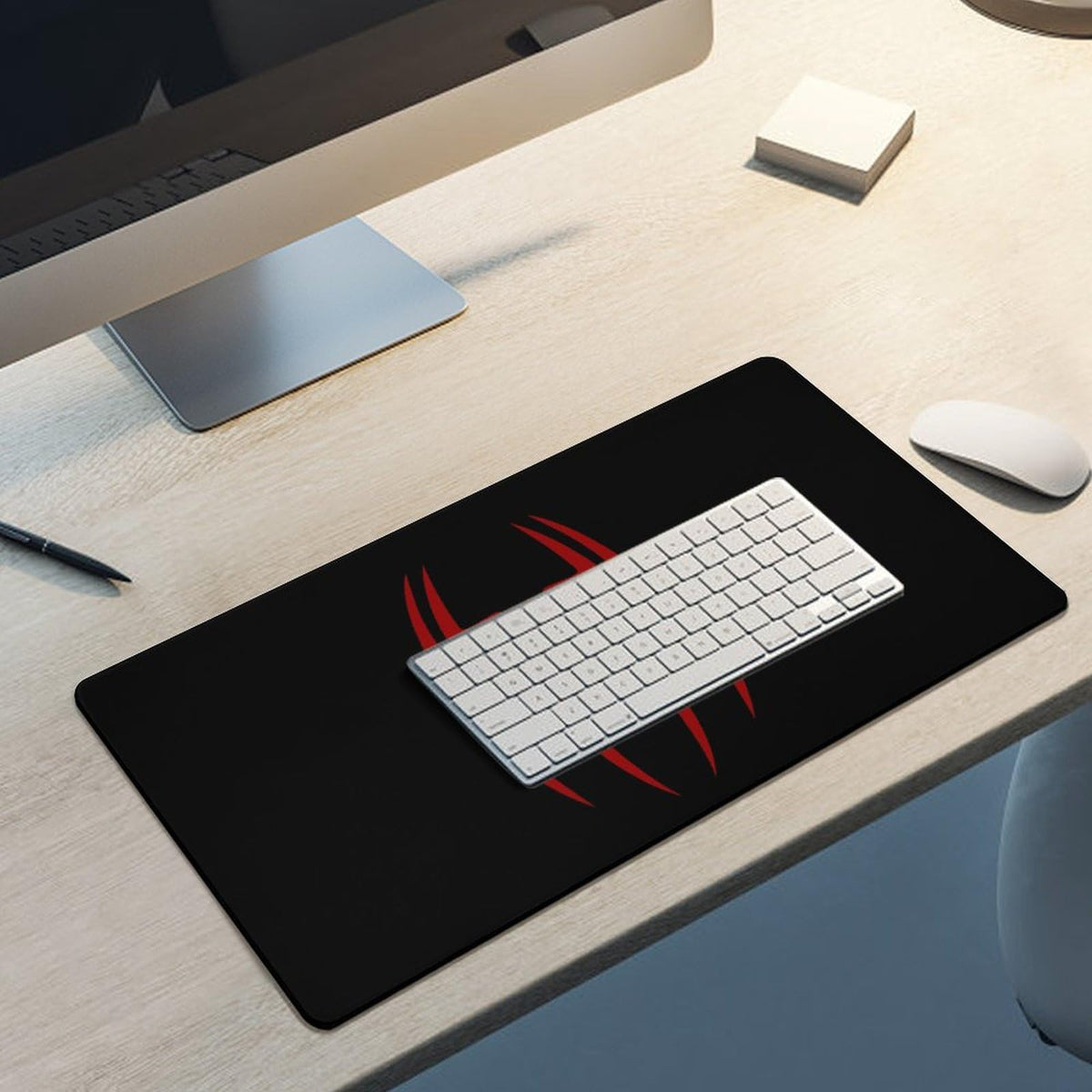 Keebik Gaming Mouse Pad, Spider Black Pattern Mouse Pad 11.8x23.6Inch Large Extended Computer Mouse