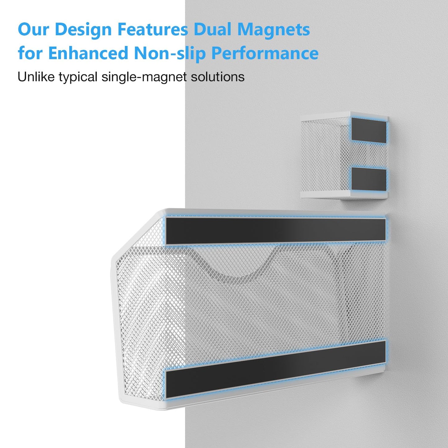 JANE EYRE Magnetic File Organizer - 2pcs File Holders&2pcs Pen Holders