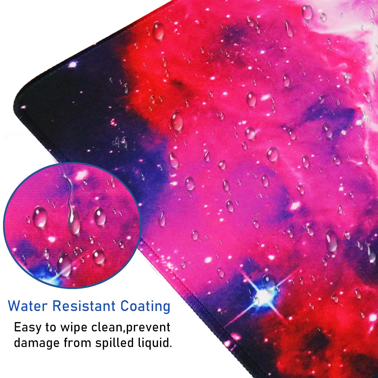 Large Extended Gaming Mouse Pad with Stitched Edges, Waterproof 31.5X15.7In