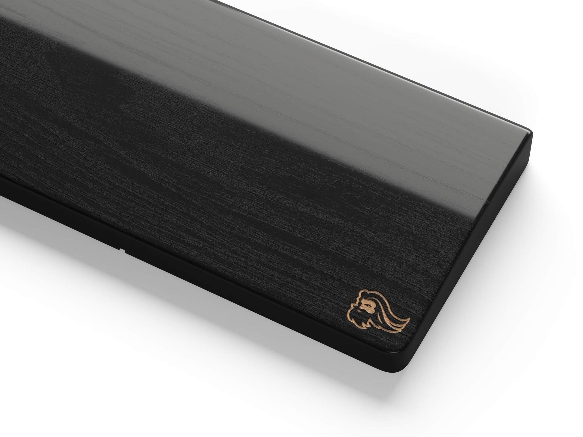 Glorious Wooden Wrist Rest - Compact - Onyx/Black - Mechanical Keyboards Wood Ergonomic Palm Rest|