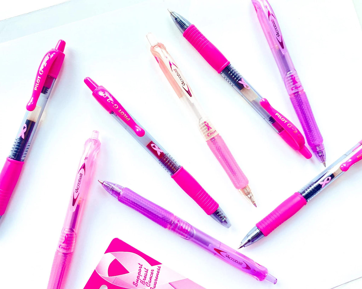 PILOT Acroball Colors Advanced Ink Ball Point Pens, 0.7mm, Pink, 14-Pack