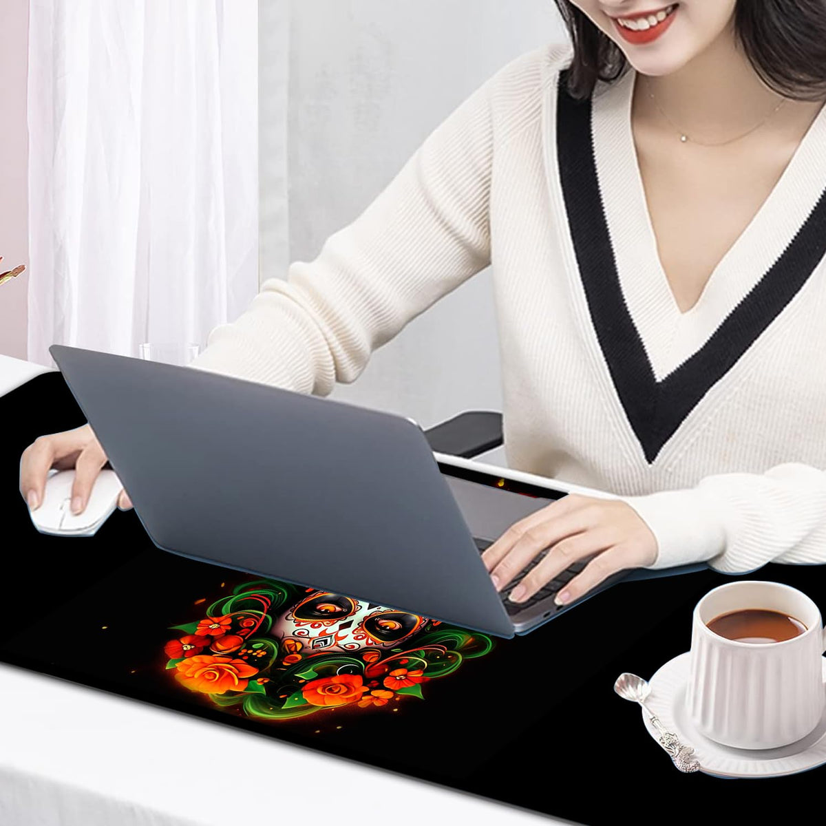 Large Mouse Pad, 31.5 x 11.8in Extended Gaming Mouse Pad with Stitched Edges, XXL Mousepad