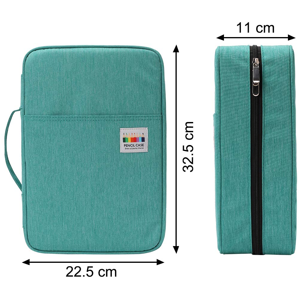 JAKAGO 304 Slots Colored Pencil Case Large Capacity Storage Bag for Artist Painter Multi-Functional