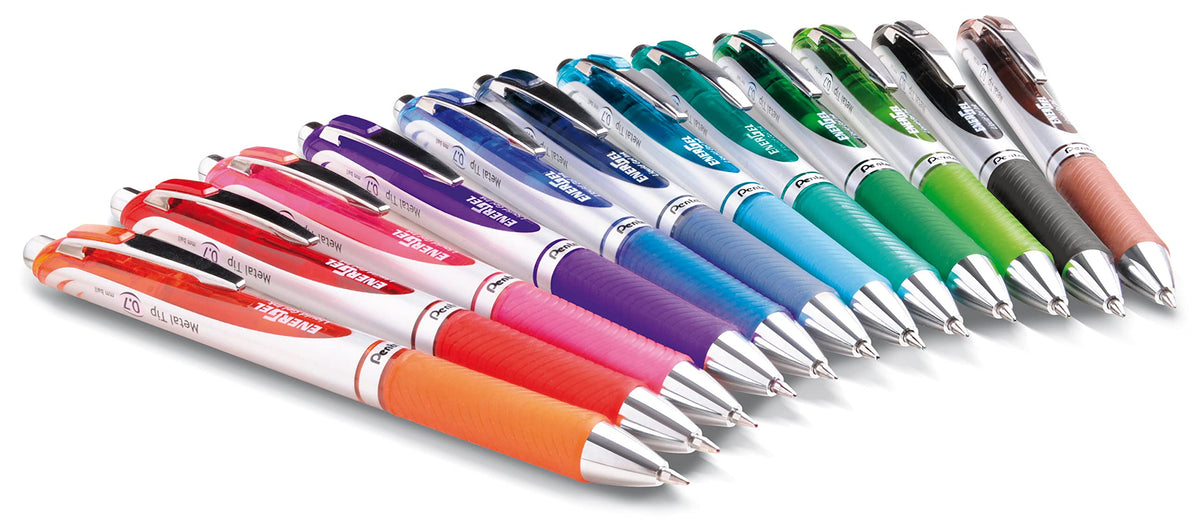 Pentel EnerGel RTX Retractable Liquid Gel Pens, (0.7mm), Assorted Colors, Ultimate Writing Pens