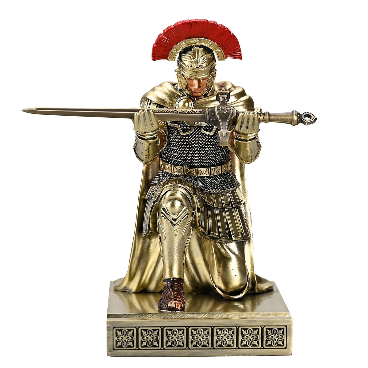 HDMbigmi Centurion Cloak Warrior Pen Holder Phone Stand for Desktop Bronze
