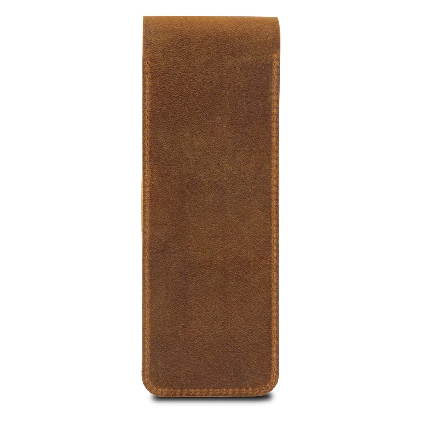 Londo Genuine Leather Pen and Pencil Case with Tuck in Flap, Stationery Bag