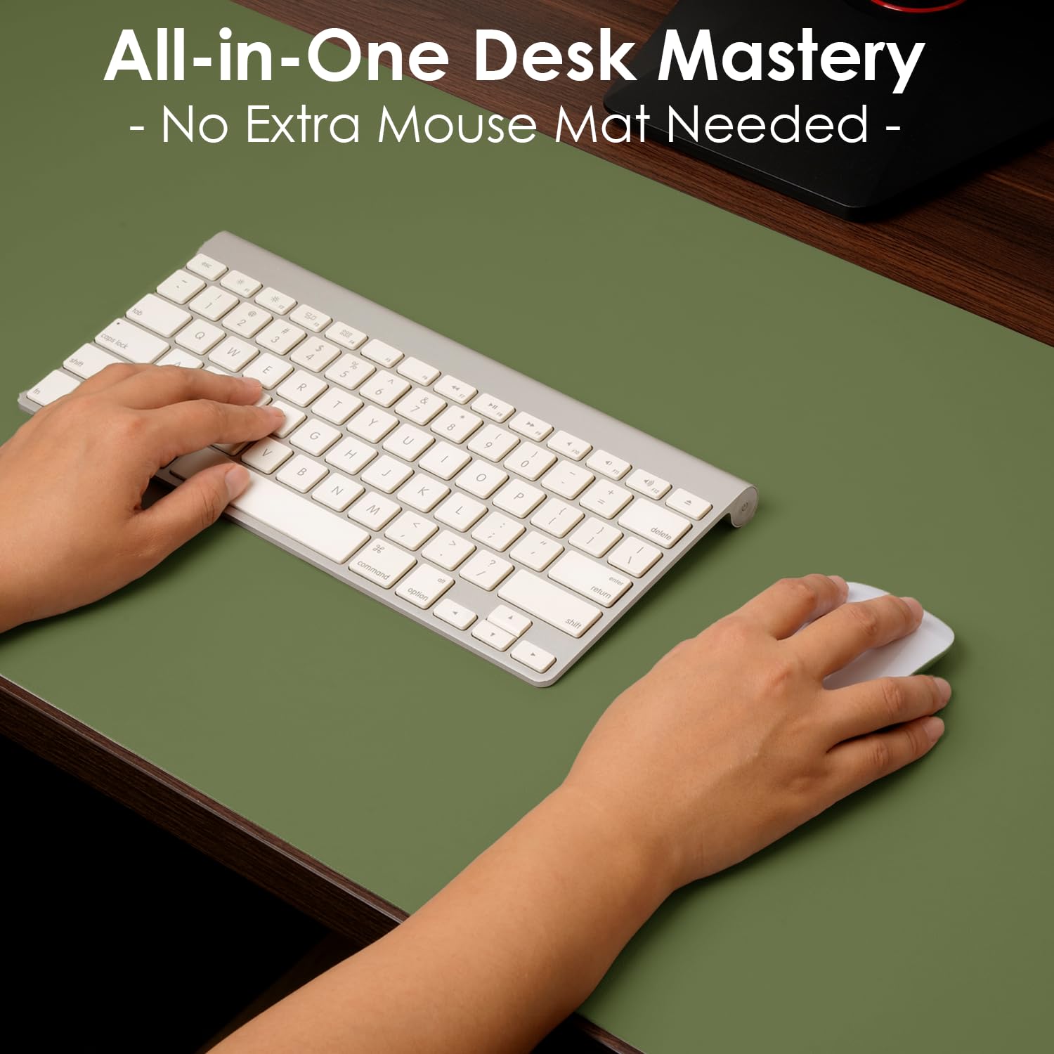 Leather Desk Pad Protector, Waterproof Mouse Pad, PU Desk Mat, Office Desk Cover, Desk Writing Mat
