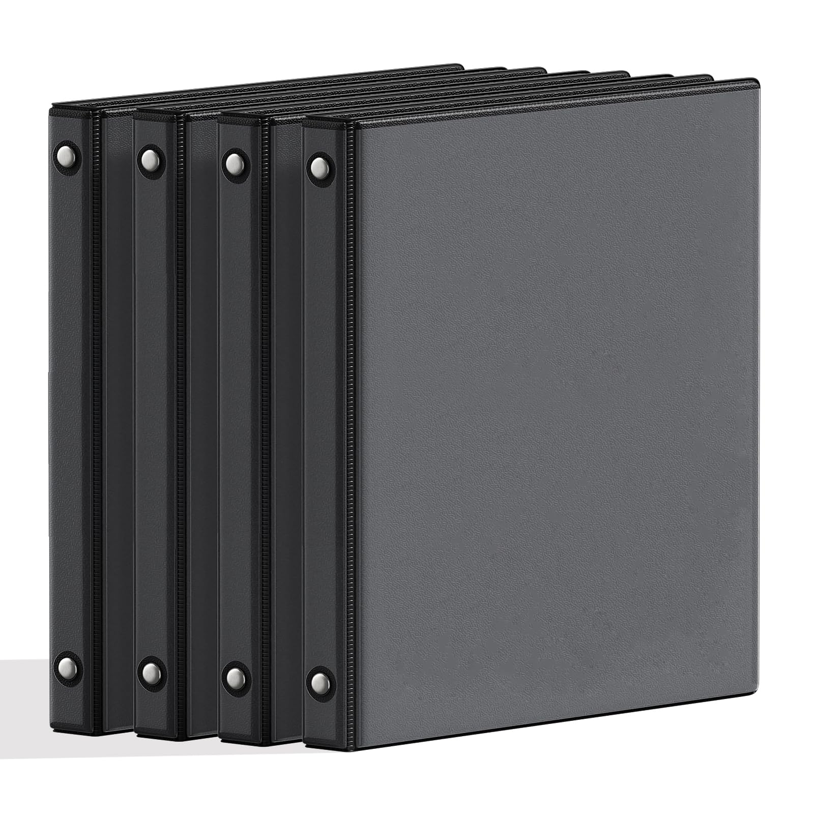 SUNEE 1/2 Inch Binders 3 Ring, PVC-Free Clear View Half Inch Binders (Fits 8.5x11 Inches) for