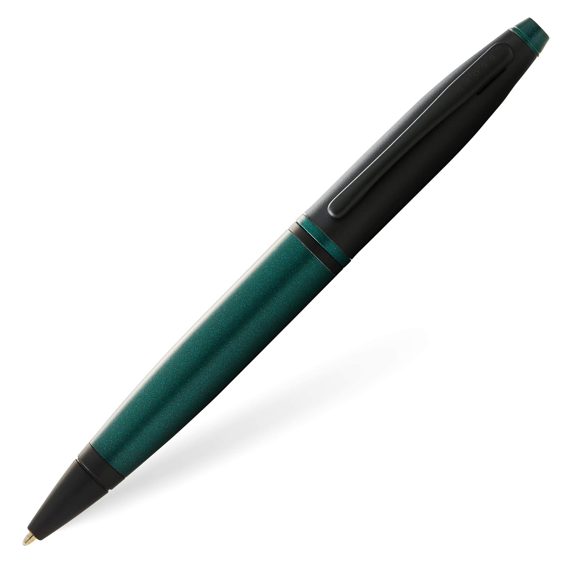Cross Calais Ballpoint Pen, Matte Green & Black, Medium Point, Black Ink