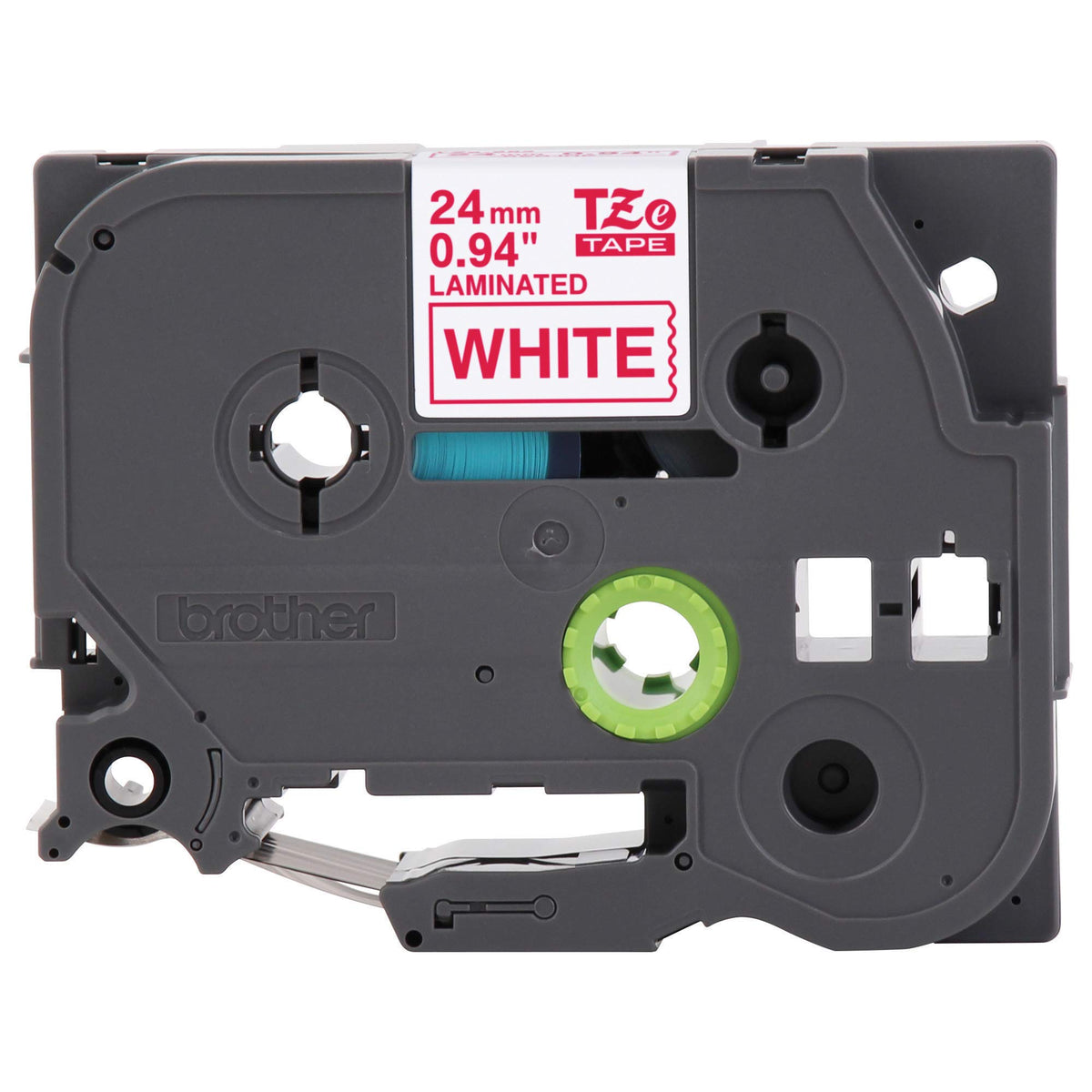 Brother Genuine P-Touch TZE-252 Tape, 1" (24 mm) Standard Laminated P-Touch Tape, Red on White