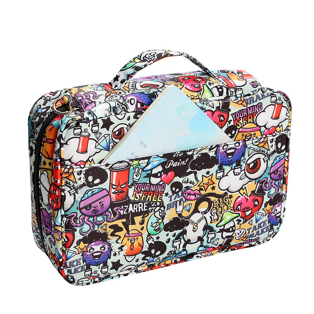 Lbxgap 300 Slots Colored Pencil Case w/Handle & Shoulder Strap