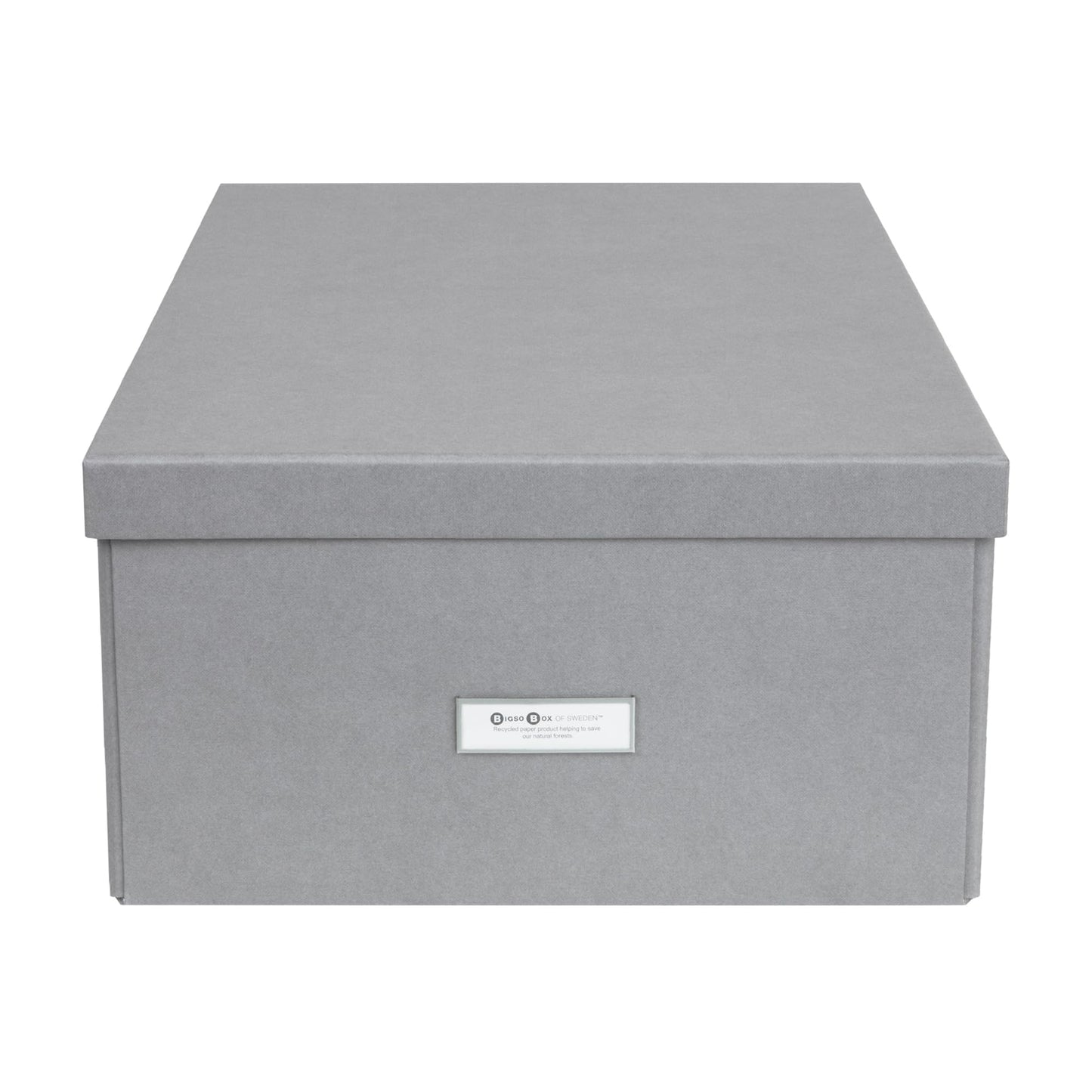 Bigso Box of Sweden Katrin Collapsible Storage Box with Labelframe for Easy Identification - Simple