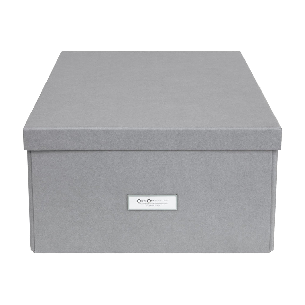 Bigso Box of Sweden Katrin Collapsible Storage Box with Labelframe for Easy Identification - Simple