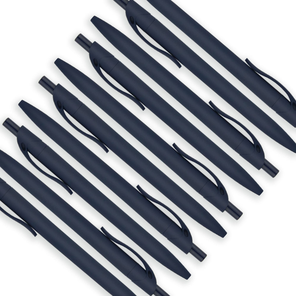 deegtran Pens Bulk, 200 Pack No Bleed Blue Barrel Click, Wholesale Retractable Ballpoint Pens, Pens