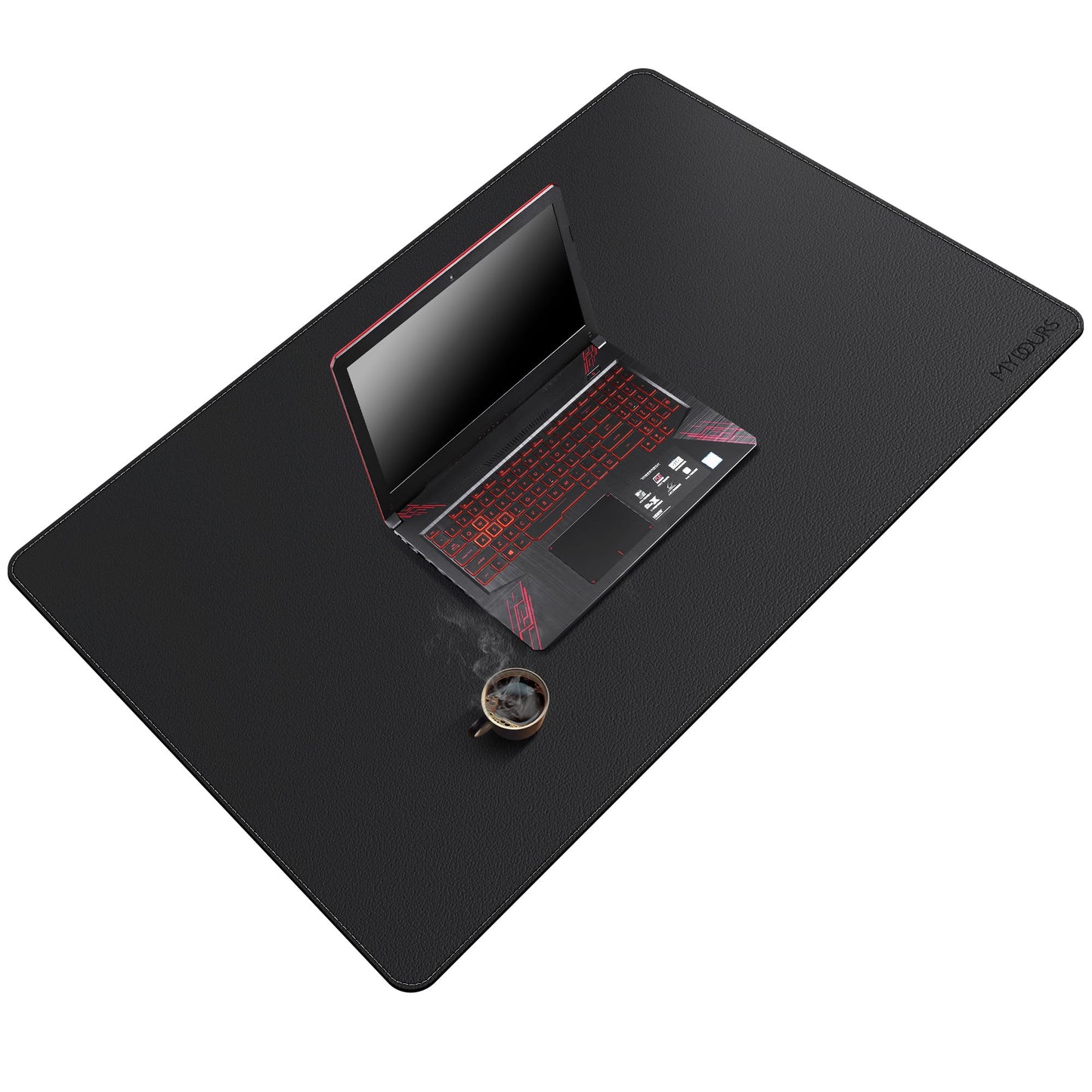 Mydours 40"x28" XL Large Desk Mat - Full Desk Blotter Mouse Pad, (Black)