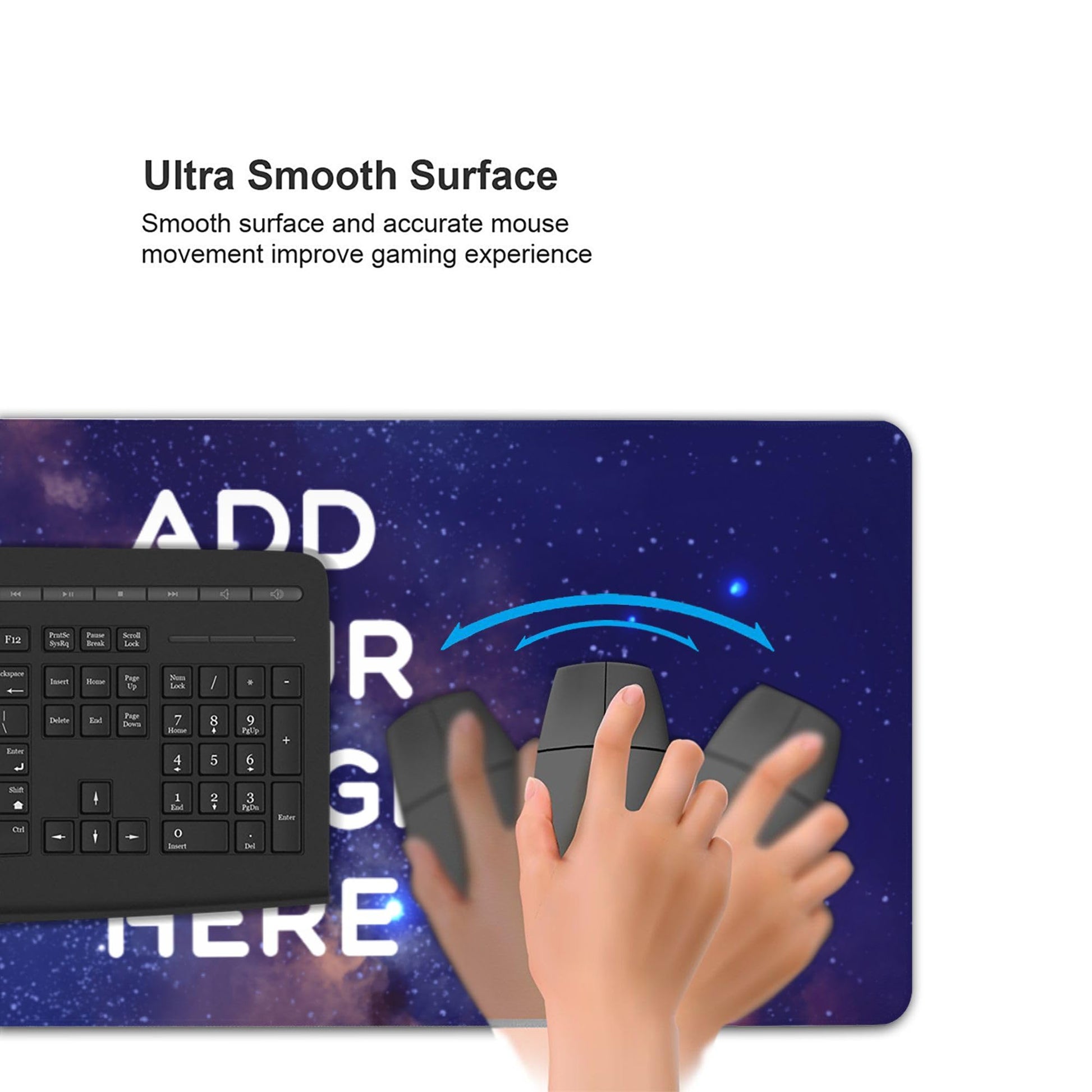 ANSTING Custom Large Desk Pad with Photo Text, 16in x 35.5in