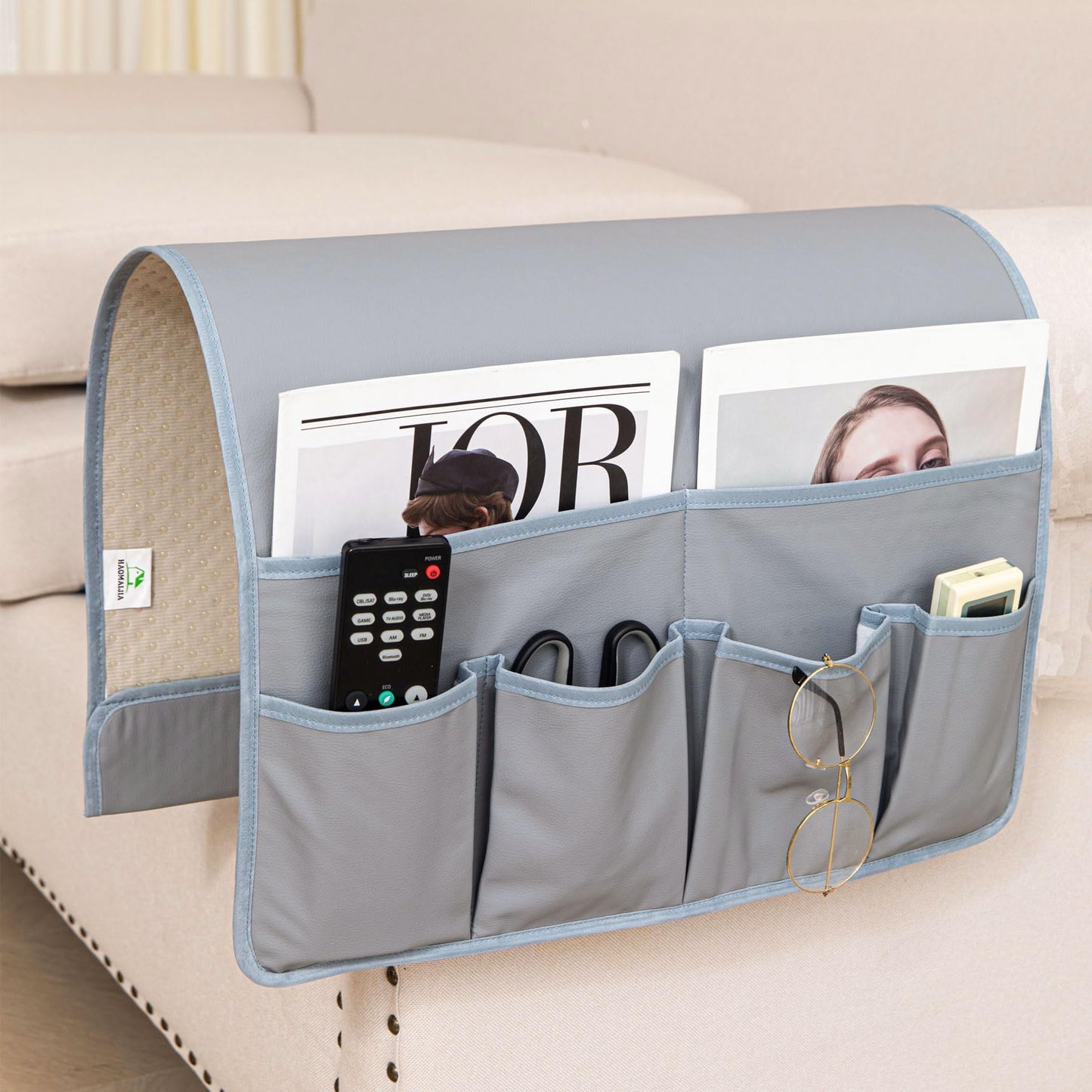 HAOMAIJIA Sofa Armrest Organizer, Remote Control Holder for Recliner Couch
