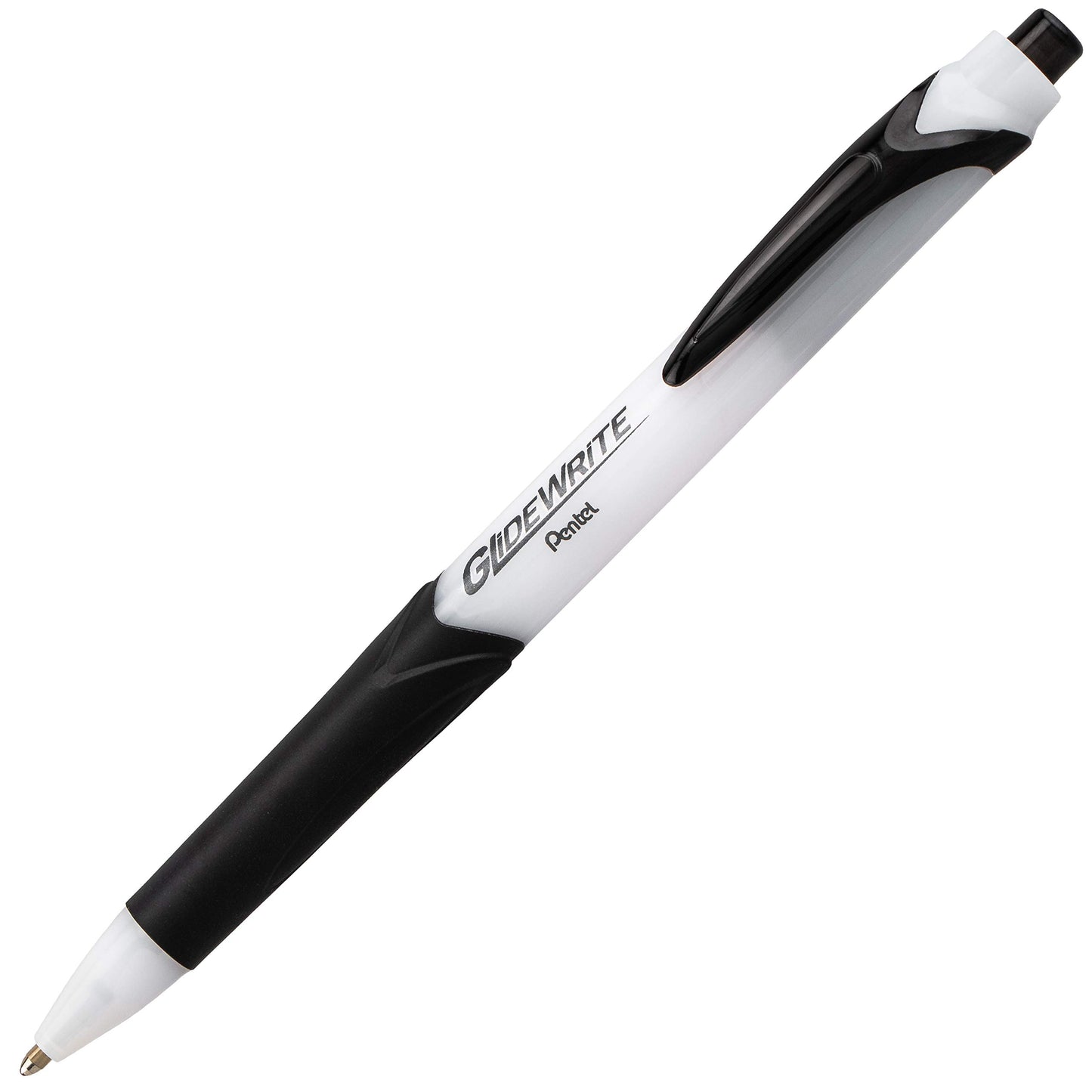 Pentel GlideWrite Ballpoint Pen with TechniFLO Ink, (1.0mm) Medium Line, Assorted Ink, Pack of 14