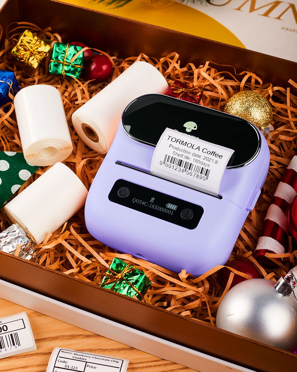 Phomemo Label Maker, Bluetooth Thermal Printer for Barcode, Address, Home, Mailing, Small
