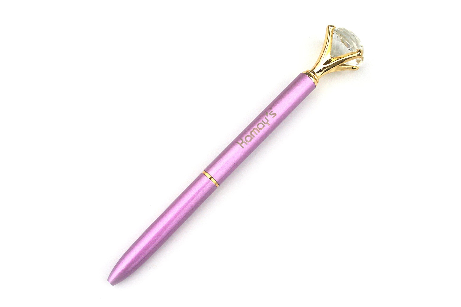 Kamay's 5PCS Diamond Pen Metal Ballpoint Pen with Big Crystal Diamond Funky Design Queen's Scepter