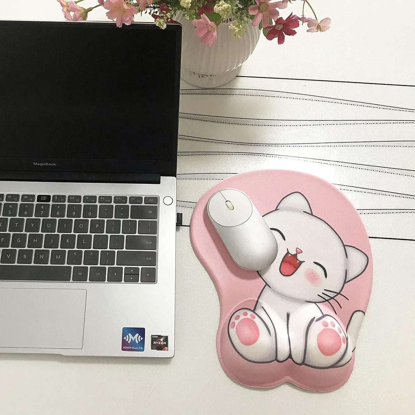 Custom Mouse Pad with Wrist Support，Ergonomic Personalized Mousepad,Add Personalized Photo & Text