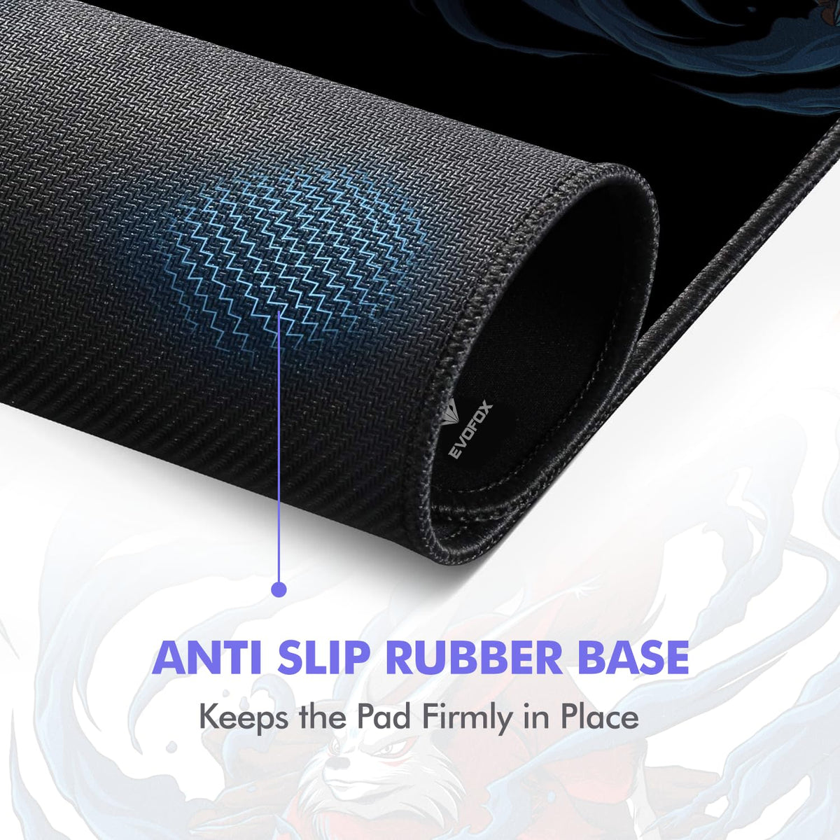 Amkette EvoFox Falcon X85 Multifunctional Gaming Mouse Pad/Desk Pad with Micro Textured Surface