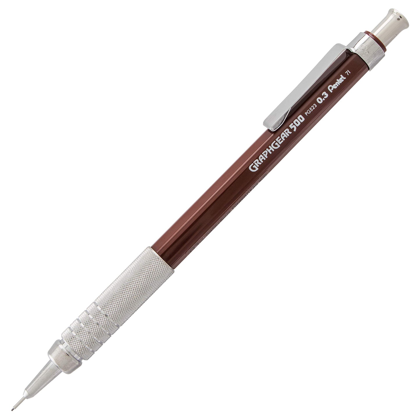 Pentel GraphGear 500 Mechanical Drafting Pencil, (0.5mm), Fine Line, Black Barrel, Pack of 4
