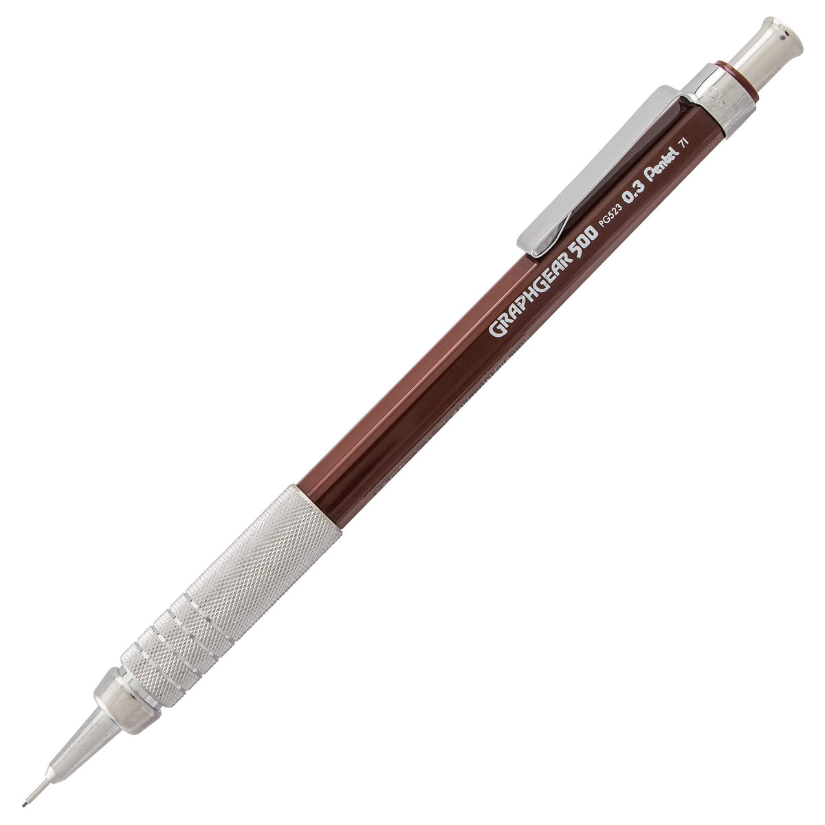 Pentel GraphGear 500 Mechanical Drafting Pencil, (0.7mm), Medium Line, Blue Barrel, Pack of 4