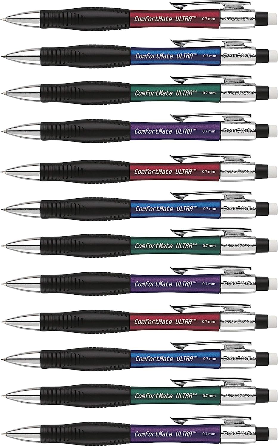 Paper Mate Comfort Mate Ultra Mechanical Pencils, 0.7mm HB #2 Lead, 12 Count - School Supplies