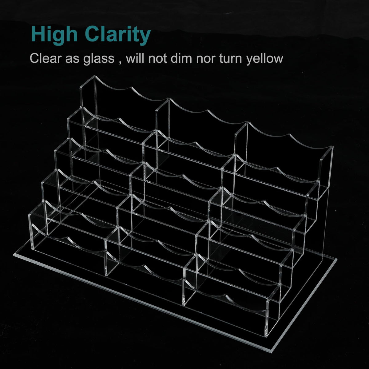 Vevitts Acrylic Business Card Holder for Desk Multiple Business Card Holders Business Card
