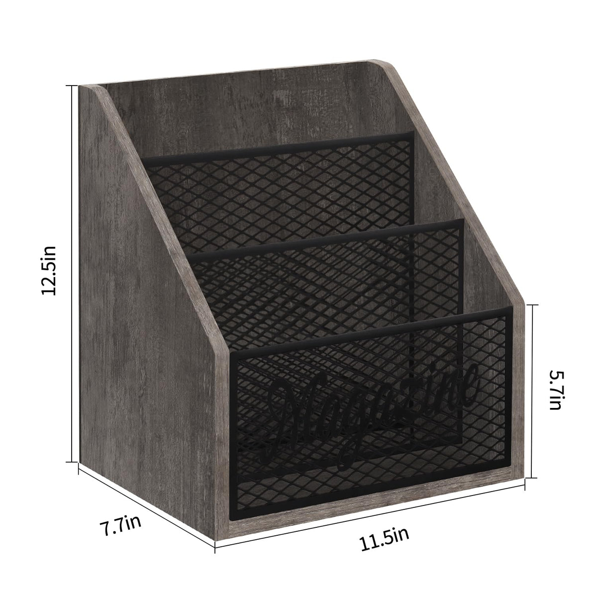 YINMIT 3 Tier Magazine Rack, Stepped Magazine Holder Floor for Home Storage