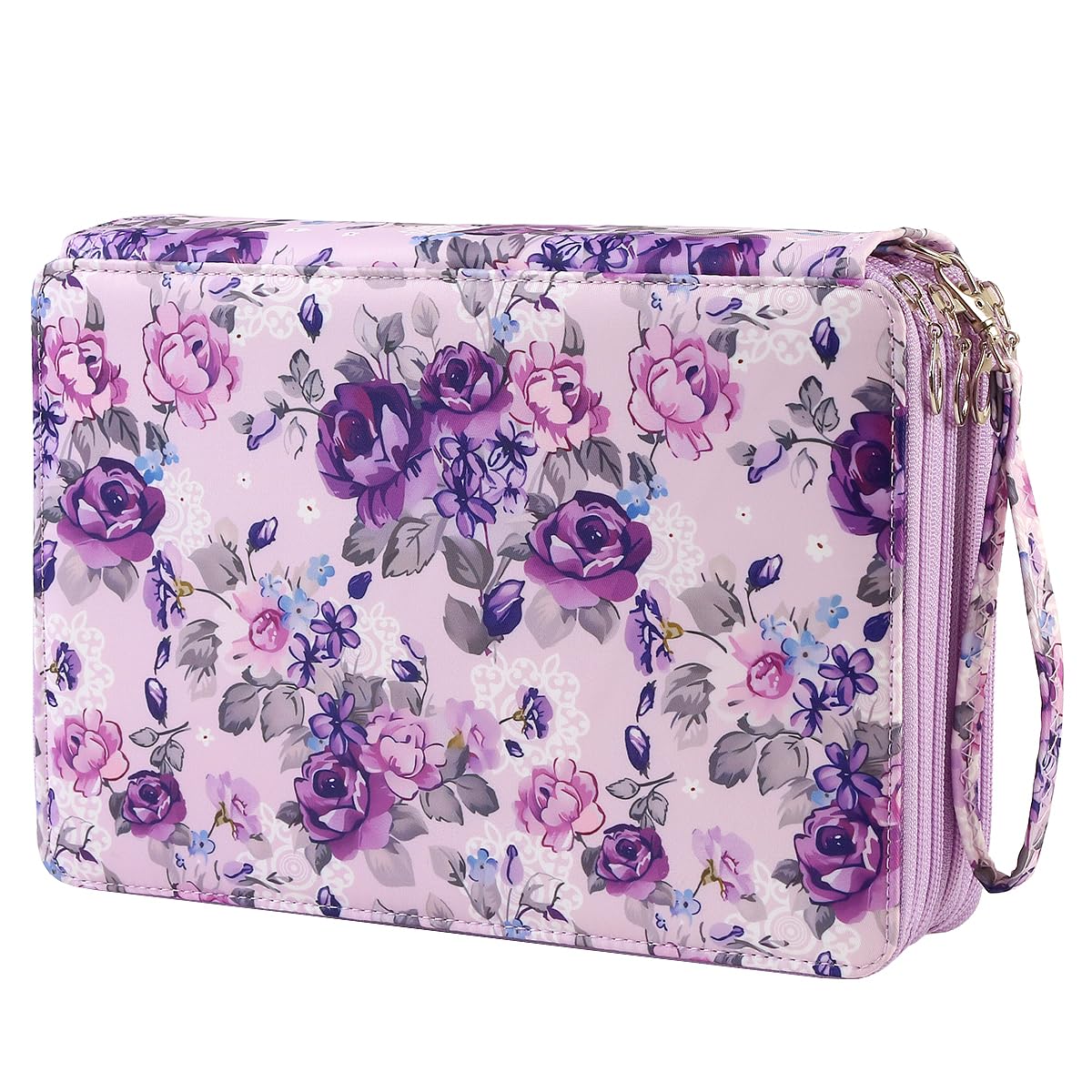 Lbxgap 200 Slots Colored Pencil Case Organizer, 4 Layer Bag