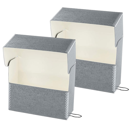 Lineco Archival Document Storage Box, Gray, 15.5" x 12.5" x 5"