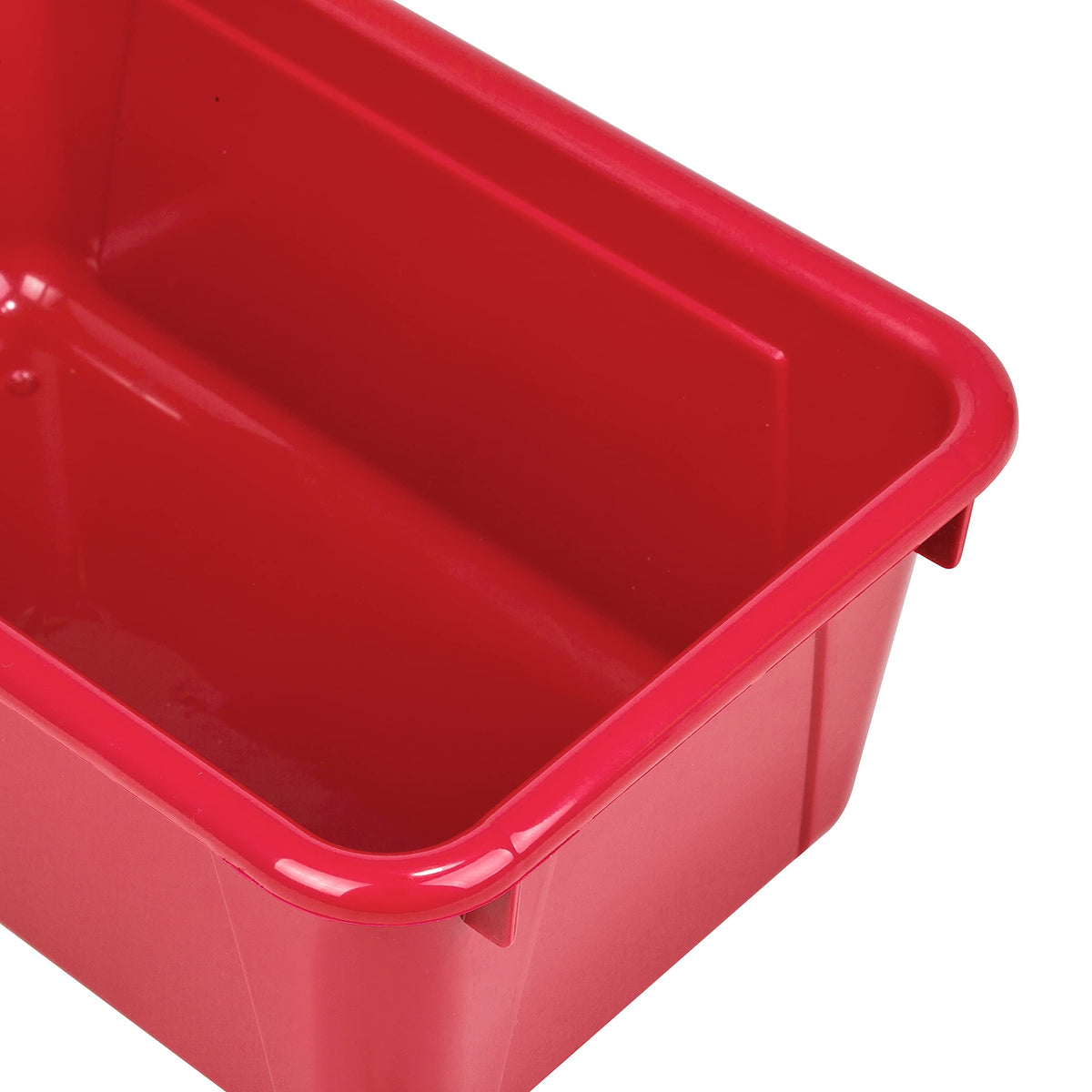 Storex Small Cubby Bins – Plastic Storage Containers for Classroom with Non-Snap Lid, 12.2 x 7.8 x