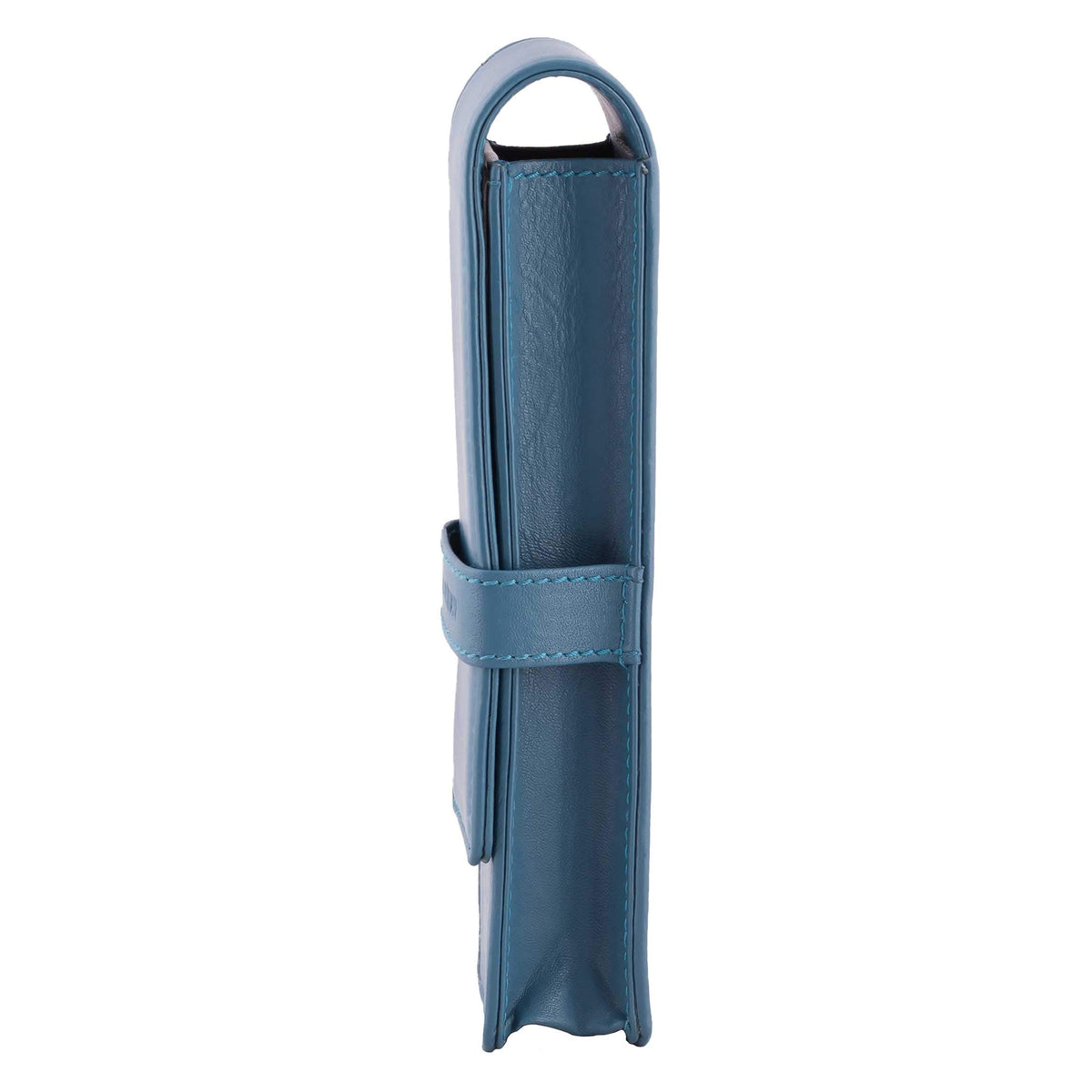 DiLoro Leather Pen Case Pouch Holder for Two Fountain Ballpoint Rollerball Pens or Pencils (Sololio