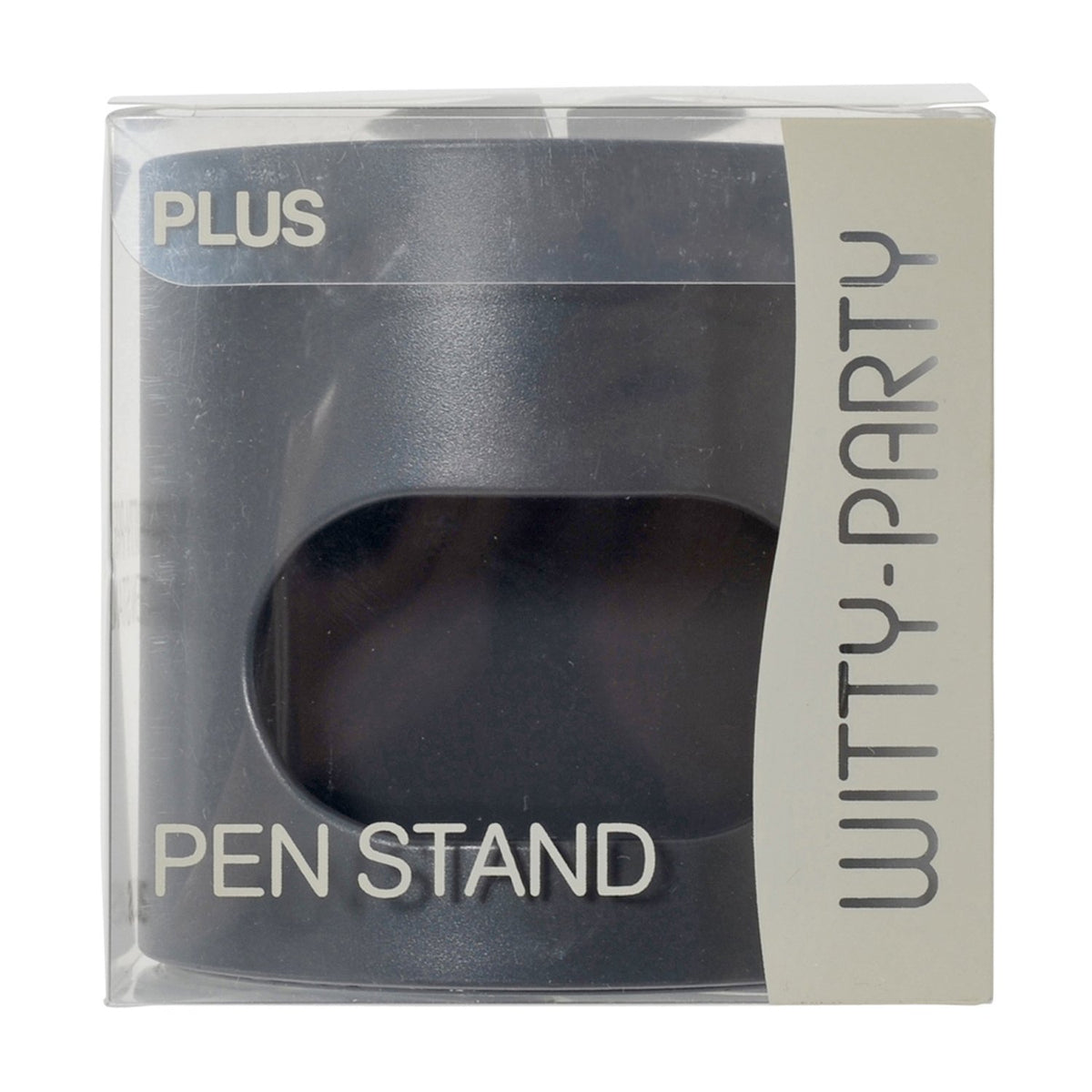 PLUS WP-110N 30-755 Witty Party Pen Holder Dark Gray