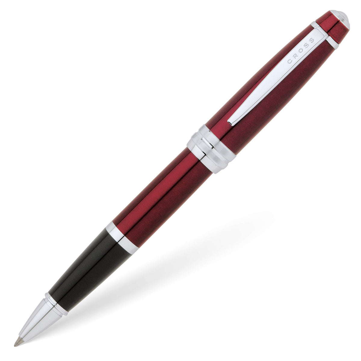 Cross Bailey Red Lacquer Rollerball Pen, Medium Point, Black Ink